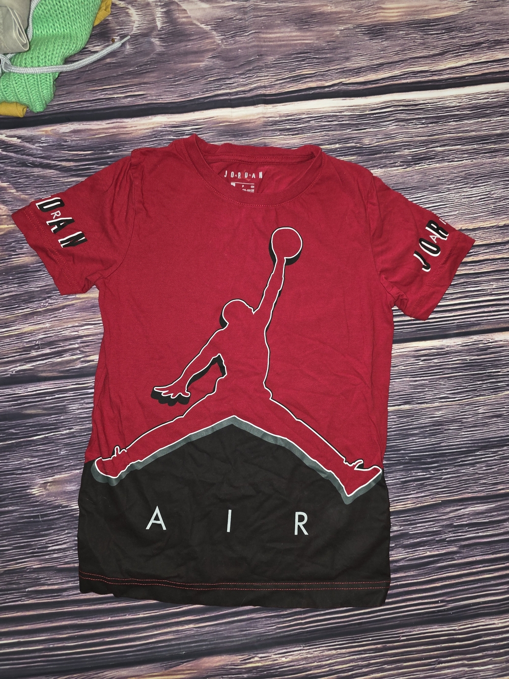Jordan Red and Black Jumpman Graphic Short Sleeve Tee